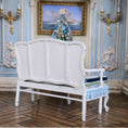 Load image into Gallery viewer, Aurearte Miniatures OOAK Victorian Christmas Santa Hand Painted Settee with Pillow