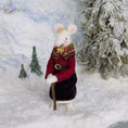 Load image into Gallery viewer, Veronique Lux Old Mother Mouse with Her Walking Sitck OOAK Miniature Character