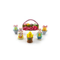 Load image into Gallery viewer, Artisan Easter Figurines & Basket Dollhouse Miniature Spring Decor Set