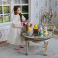 Load image into Gallery viewer, Artisan Easter Figurines & Basket Dollhouse Miniature Spring Decor Set