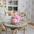 Load image into Gallery viewer, Easter Jelly Bean Pail & Bunny Cookie Pops Dollhouse Miniature