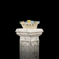 Load image into Gallery viewer, OOAK Floral Hand Sculpted Porcelain Basket Signed Artisan Miniature