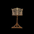 Load image into Gallery viewer, Intricate Geoffrey Bishop Hand-Carved Victorian Sheet Music Stand 1:12 Scale