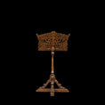 Load image into Gallery viewer, Intricate Geoffrey Bishop Hand-Carved Victorian Sheet Music Stand 1:12 Scale