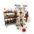 Load image into Gallery viewer, OOAK Scientist Doll by Marcia Backstrom & Illuminated Laboratory Set