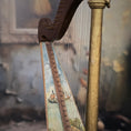 Load image into Gallery viewer, Janet Reyburn Miniature Cherubic Harp Artisan Dollhouse Musical Instrument