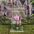 Load image into Gallery viewer, Le Coffre d’Emilie Pink Easter Teddy Bear Egg Miniature