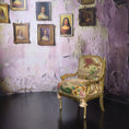 Load image into Gallery viewer, June Clinkscales Petit Point Gilt Armchair Dollhouse Miniature