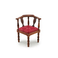 Load image into Gallery viewer, Roger Gutheil & Gail Steffey Miniature Red Leather Corner Chair