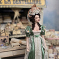 Load image into Gallery viewer, OOAK Dana Burton Porcelain Lady Doll in Green Silk Regency Gown