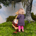 Load image into Gallery viewer, OOAK Catherine Muniere Dollhouse Little Girl Doll with Apple IGMA