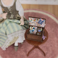 Load image into Gallery viewer, OOAK Miniature Sewing Box With Notions Artisan Dollhouse Accessory