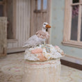 Load image into Gallery viewer, Miniature Lace Duck Vignette Janny Warnaar Victorian Textile Scene 1:12