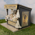 Load image into Gallery viewer, OOAK French Lace Market Stall Diorama Miniature Dollhouse Mercerie