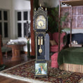 Load image into Gallery viewer, Keith Bougard Small Time Working Hogarth Longcase Clock Hand Painted