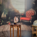 Load image into Gallery viewer, Vintage OOAK Danish Sailing Ship Miniature Artisan Handcrafted Nautical Model