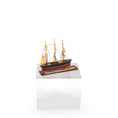 Load image into Gallery viewer, Vintage “Witch of the Wave” Tall Ship Miniature with Weathered Storm Sails