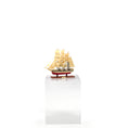 Load image into Gallery viewer, Bud Gillick Hand-Carved Wooden Tall Ship Miniature