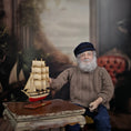 Load image into Gallery viewer, Bud Gillick Hand-Carved Wooden Tall Ship Miniature