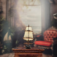 Load image into Gallery viewer, Tony Posada “Spartiate” Hand-Sculpted Clay Tall Ship Miniature (1982)