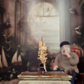 Load image into Gallery viewer, Signed Storm-Worn Sailing Ship Miniature with Distressed Sails