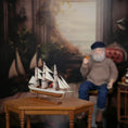 Load image into Gallery viewer, Unsigned Artisan "Comet" Clipper Ship Miniature Display Model