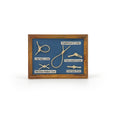 Load image into Gallery viewer, Blue Miniature Nautical Knot Framed Shadow Box Wall Display Five Knots