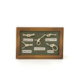 Load image into Gallery viewer, Green Miniature Nautical Knot Framed Shadow Box Wall Display Five Knots