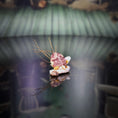 Load image into Gallery viewer, Miniature Shell Sailboat Sculpture OOAK Maritime Decor Display