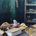 Load image into Gallery viewer, Miniature Scrimshaw Style Faux Nautical Tusk by M. Stockton Galleon Ship