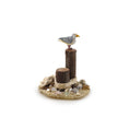 Load image into Gallery viewer, Miniature Seagull Dock Pilings Coastal Beach Vignette with Seashells OOAK
