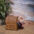 Load image into Gallery viewer, Dressed Miniature Pirate Treasure Chest Overflowing with Jewels & Bounty
