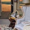 Load image into Gallery viewer, Pretty Coastal Seashell Basket Miniature Arrangement