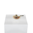 Load image into Gallery viewer, Miniature OOAK Scrimshaw Style Bone Pipe with Seashell Ashtray Nautical Set