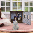 Load image into Gallery viewer, Signed OOAK Toy Doll's House With Miniature Doll & Her Belongings for Dollhouse Child