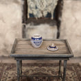 Load image into Gallery viewer, Terry Curran HONEY Porcelain Antique Style Lidded Pantry Jar Blue & Gold