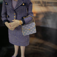 Load image into Gallery viewer, Sherry Colvin OOAK Elegant Society Lady in Tweed Suit Artisan Miniature Doll