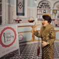Load image into Gallery viewer, Alicia Volta OOAK Chic Leopard Coat Surprised Excited Shopper Lady Doll