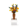 Load image into Gallery viewer, OOAK Autumn Chrysanthemum Arrangement in Oaxaca Turned Wood Vase