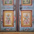 Load image into Gallery viewer, Hand-Painted OOAK Alpine Bauernschrank Folk Art Wardrobe by Aida Pravia of Spain