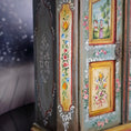 Load image into Gallery viewer, Hand-Painted OOAK Alpine Bauernschrank Folk Art Wardrobe by Aida Pravia of Spain