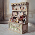 Load image into Gallery viewer, Le Coffre d'Emilie Victorian Circus Toy Shop Display Hutch Miniature