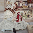 Load image into Gallery viewer, Renee Delaney Little Red Riding Hood Micro Porcelain Doll in Antique Style Gift Box