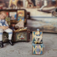 Load image into Gallery viewer, Le Coffre d’Emilie France Antique Style Nursery Toy Teddy Bear Jack-in-the-Box 1:12