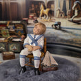 Load image into Gallery viewer, Darla Knox Sleeping Edwardian Sailor Little Boy Dollhouse Doll 1995 Clay OOAK
