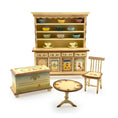 Load image into Gallery viewer, Hand-Painted Teddy Bear Nursery Hutch & Furniture Suite, Playful Dishes