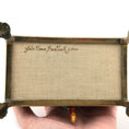 Load image into Gallery viewer, Gale Elena Bantock Venetian Harlequin Masquerade Performer Doll on Upholstered Bench