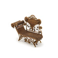 Load image into Gallery viewer, Sandra Knight Victorian Wicker Meridienne Garden Chaise Lounge Daybed