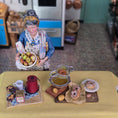 Load image into Gallery viewer, Al Chandronnait OOAK Breakfast Tea & Fresh Donuts Vignettes