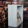 Load image into Gallery viewer, Coastal Nautical Artist's Studio Room Box with Teddy Bear